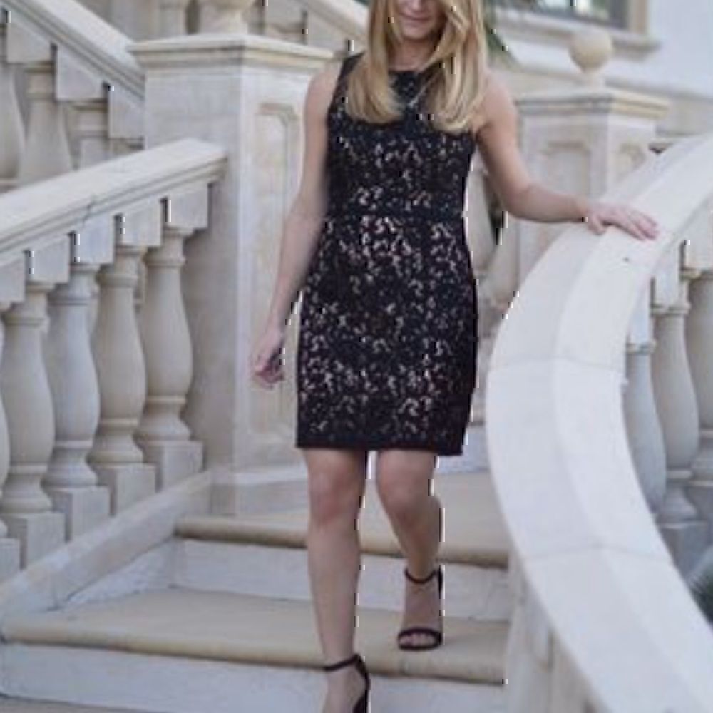 NWT Tart  Collections Black  Lace  Sheath Dress Small - Picture 9 of 9